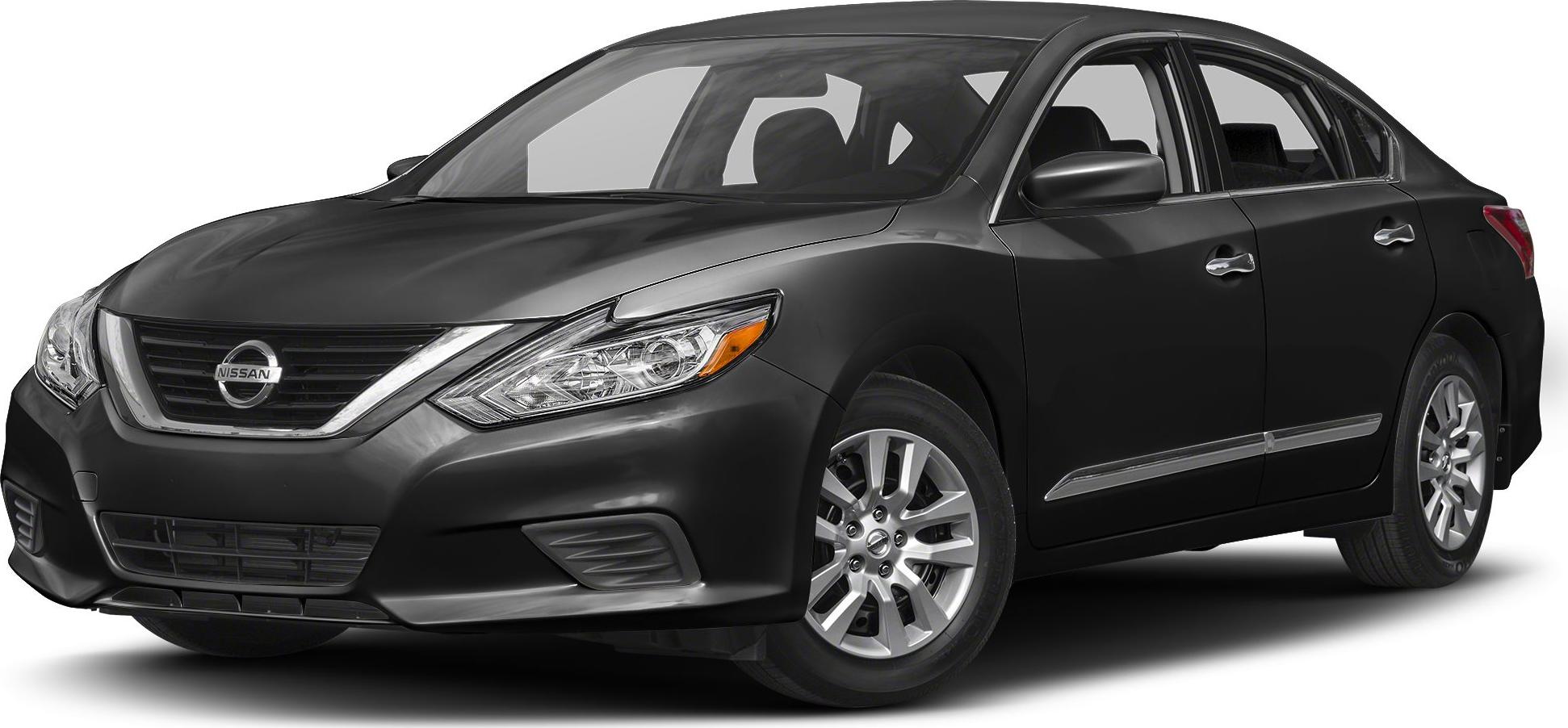 Front and side profile of a black sedan with updated grille and headlights