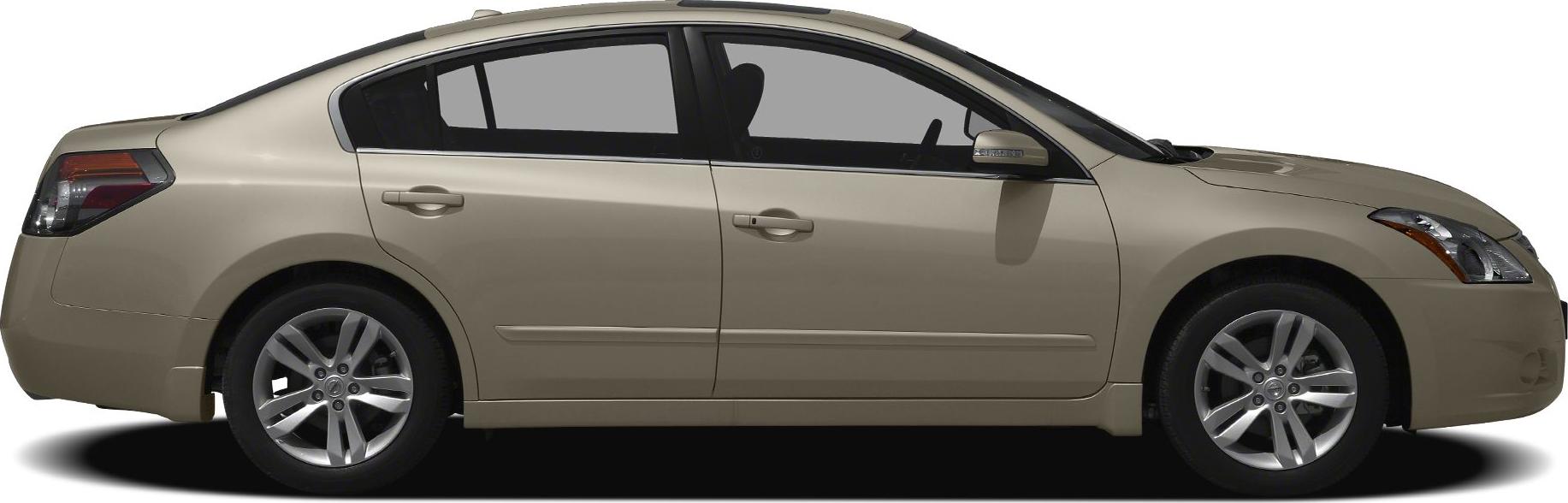Side profile of sedan with alloy wheels and tinted rear windows