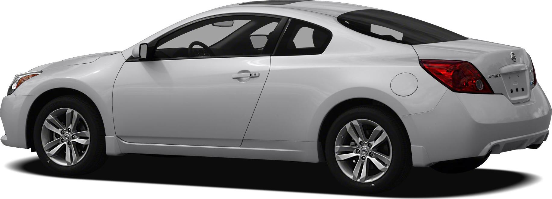 Side profile of a two-door coupe with alloy wheels and smooth body lines