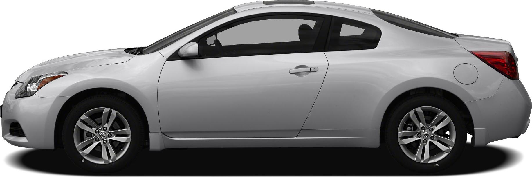 Sleek side view of a two-door coupe with alloy wheels