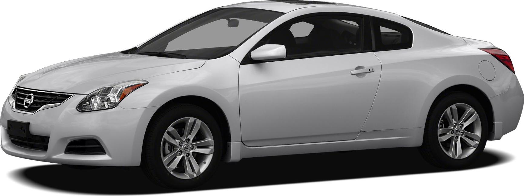 Front and side view of a sleek 2-door coupe with alloy wheels