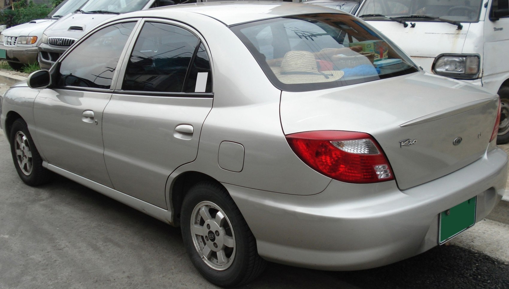 Rear and side profile with alloy wheels and taillight.