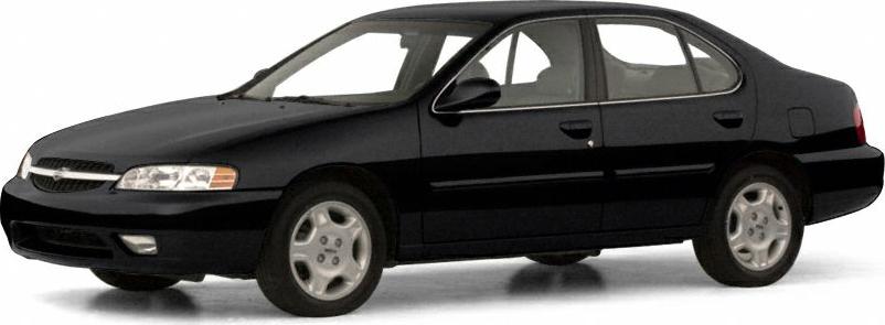 Side profile of a classic mid-size sedan in black.