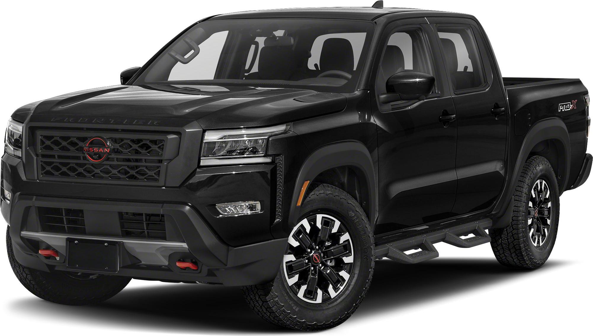 Crew cab long pickup with aggressive grille and off-road tires