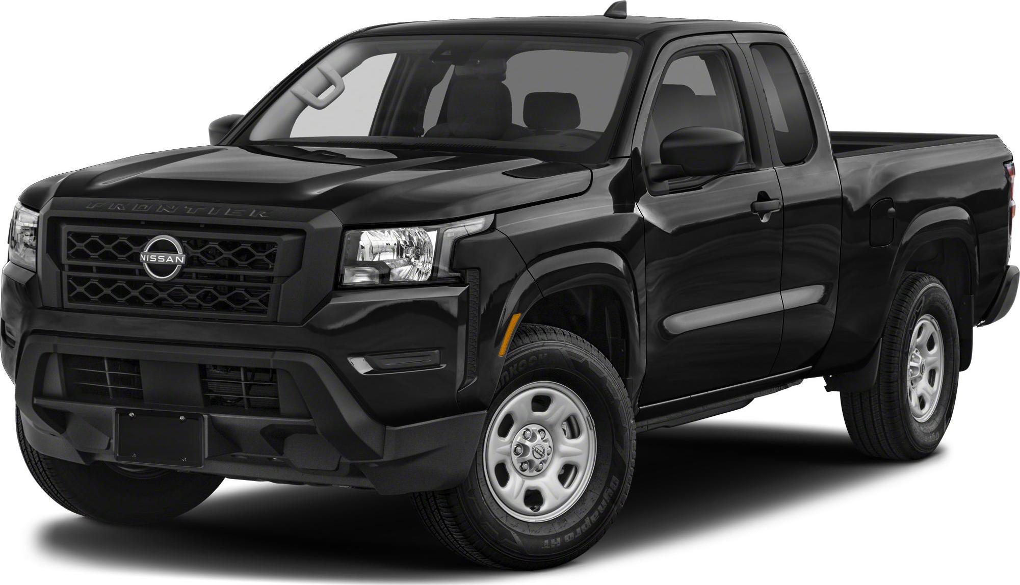 Black pickup truck front and side profile with extended cab