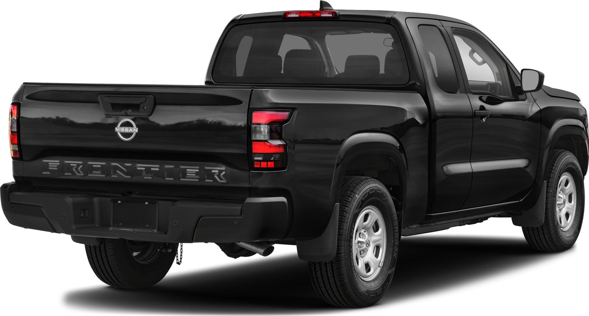 Pickup truck rear and side view with tailgate and extended cab