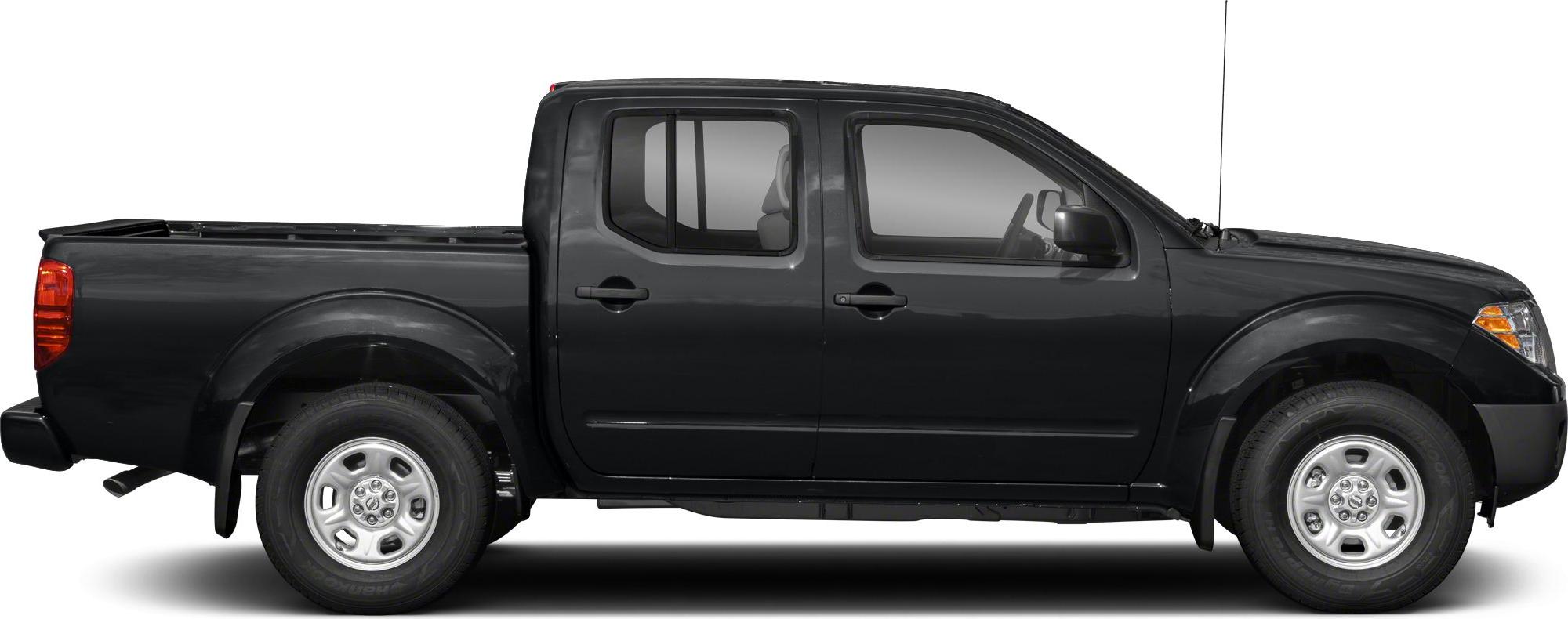 Side view of extended cabin pickup with long cargo bed and four doors