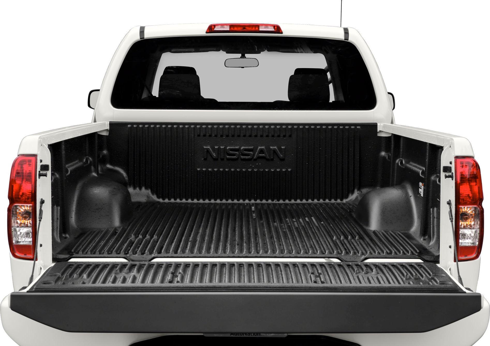 Open truck bed with protective liner and tailgate down