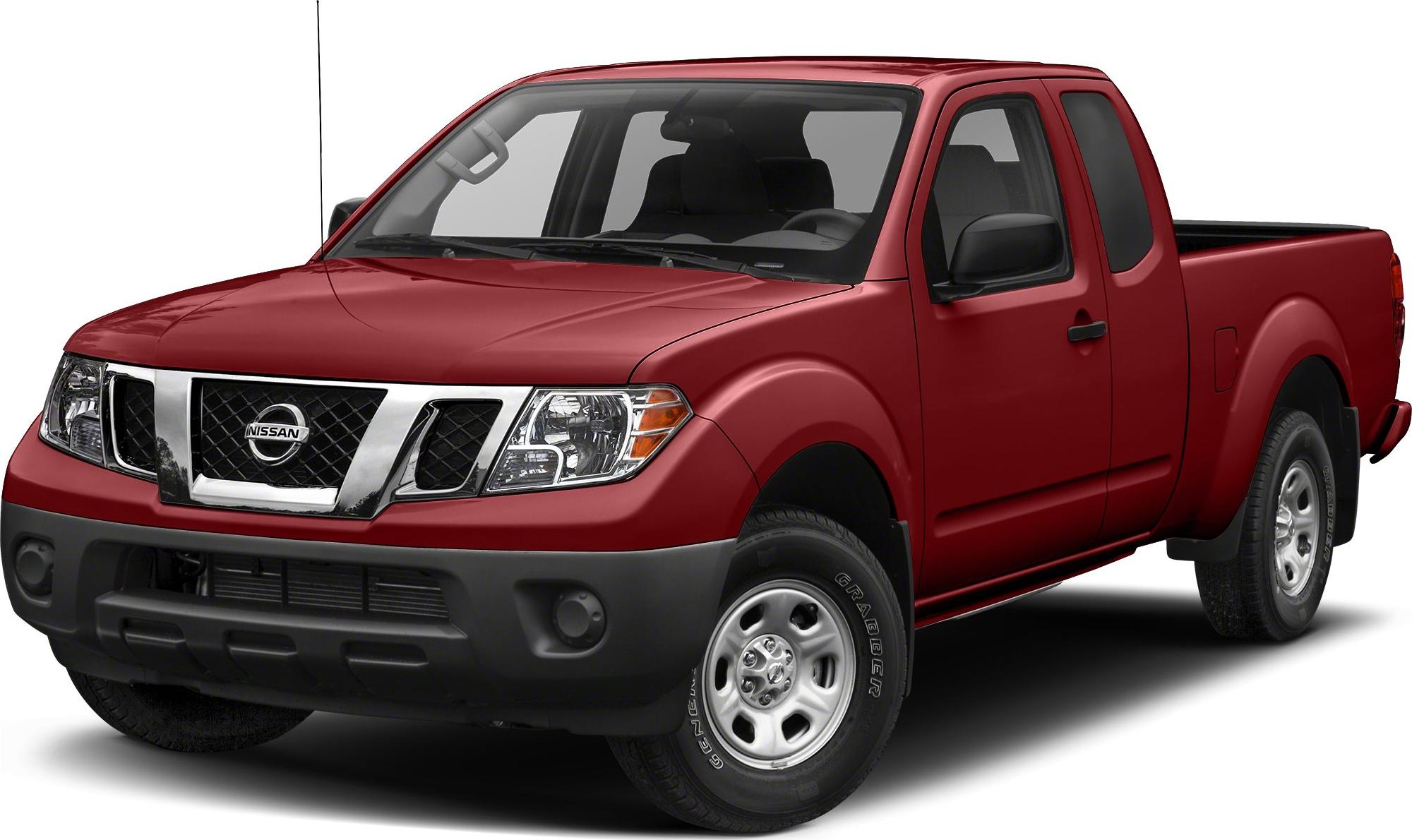 Red mid-size pickup with King Cab and rugged front design