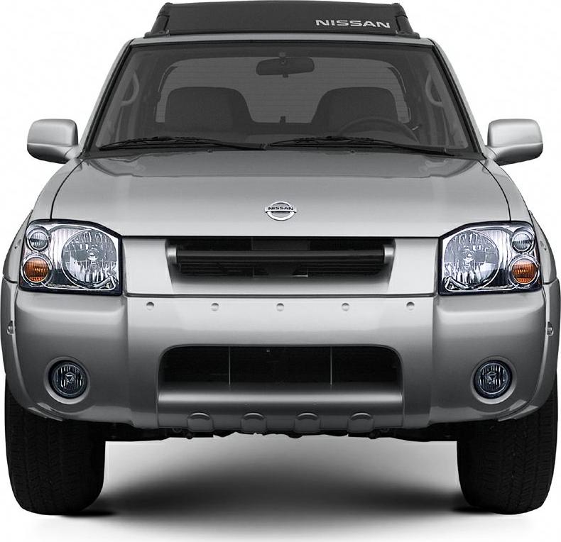 Front view showing headlights, grille, and fog lights