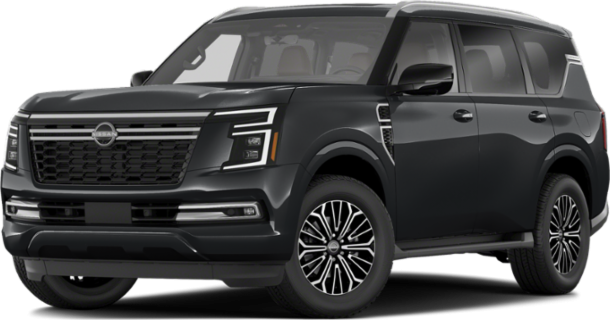 Black SUV with modern LED headlights and alloy wheels