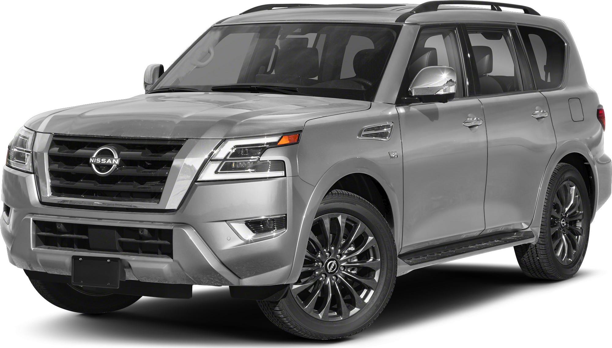 Bold front grille and LED headlights on a large SUV