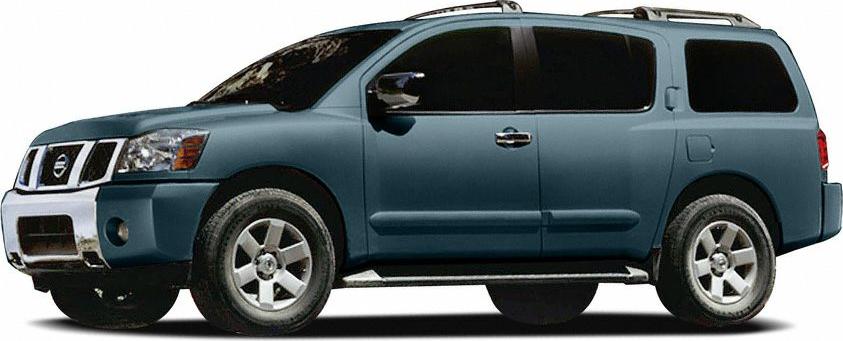 Side profile of a large SUV with tinted windows and roof rails