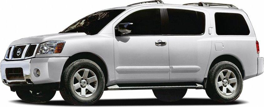 Full side profile of a mid-size SUV with five-spoke wheels
