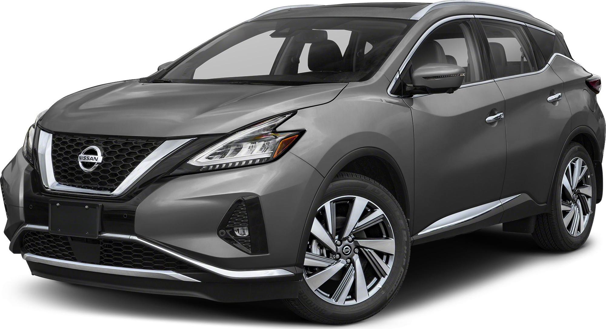 Front and side view of sleek SUV with modern headlights and alloy wheels