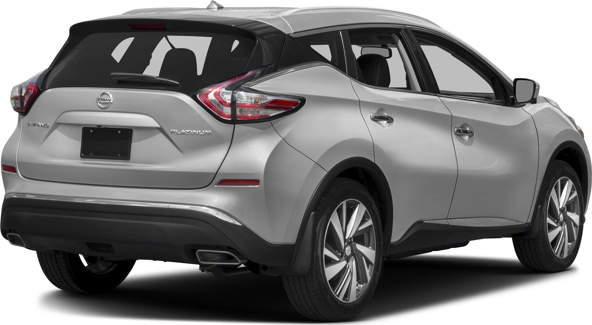 Silver crossover rear side view with dual exhaust and platinum trim