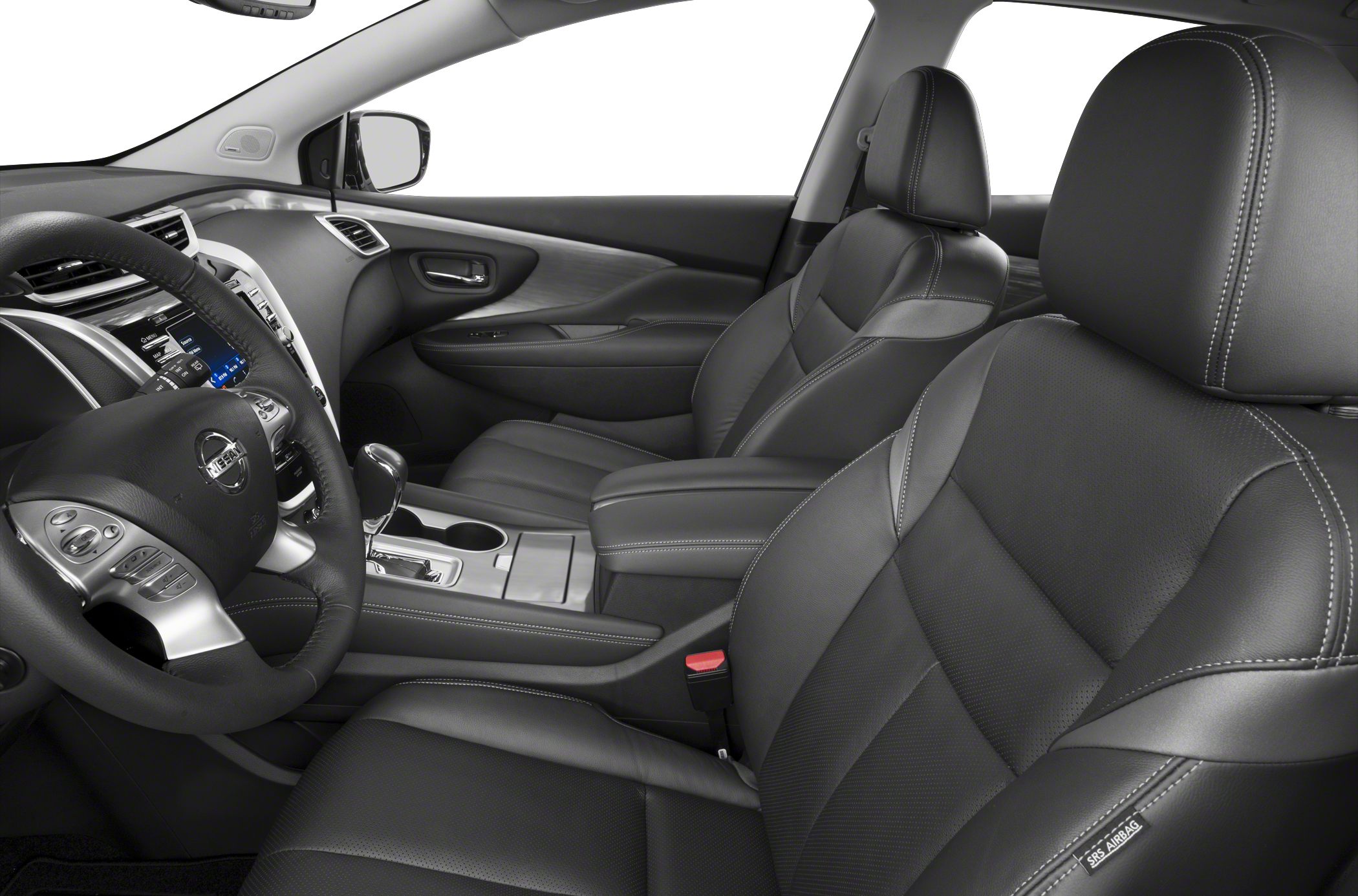 Luxury leather seats and modern dashboard interior