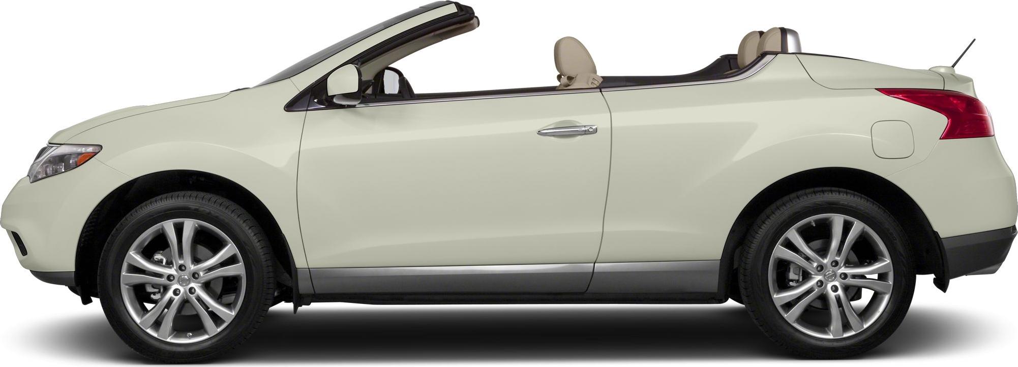 Convertible SUV side profile with open roof and alloy wheels