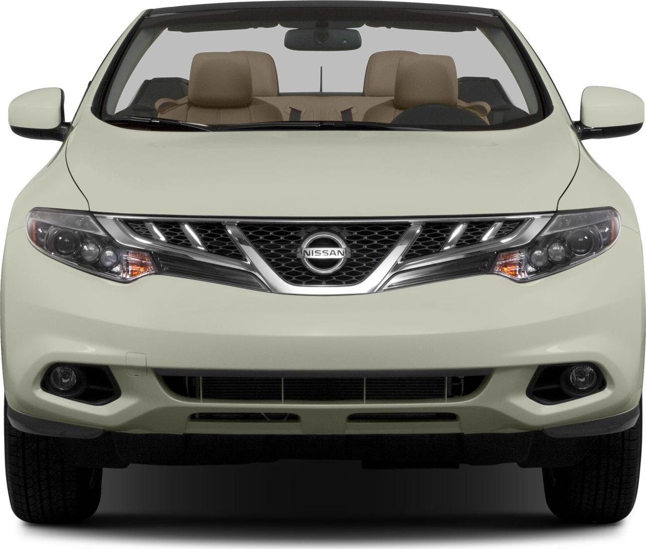 Front view of a convertible SUV with distinctive grille and headlights