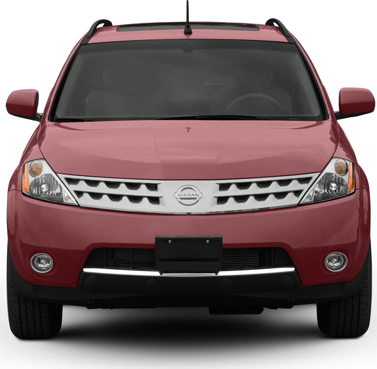 Front view with distinctive grille and headlights