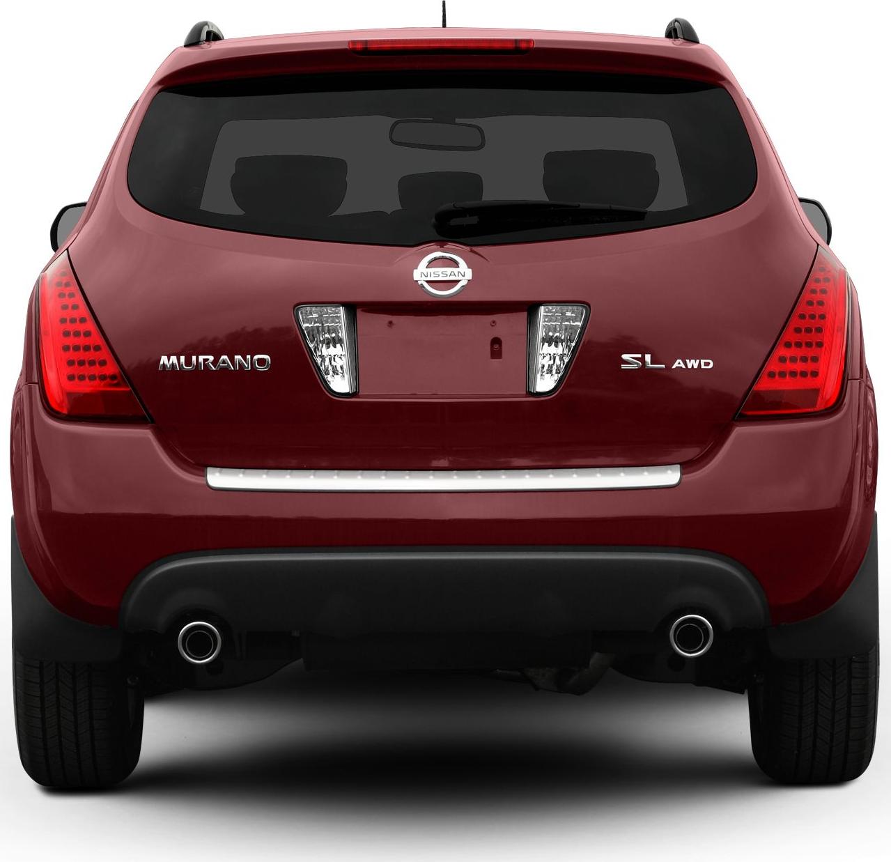 Distinctive taillights and dual exhaust outlets on rear of SUV