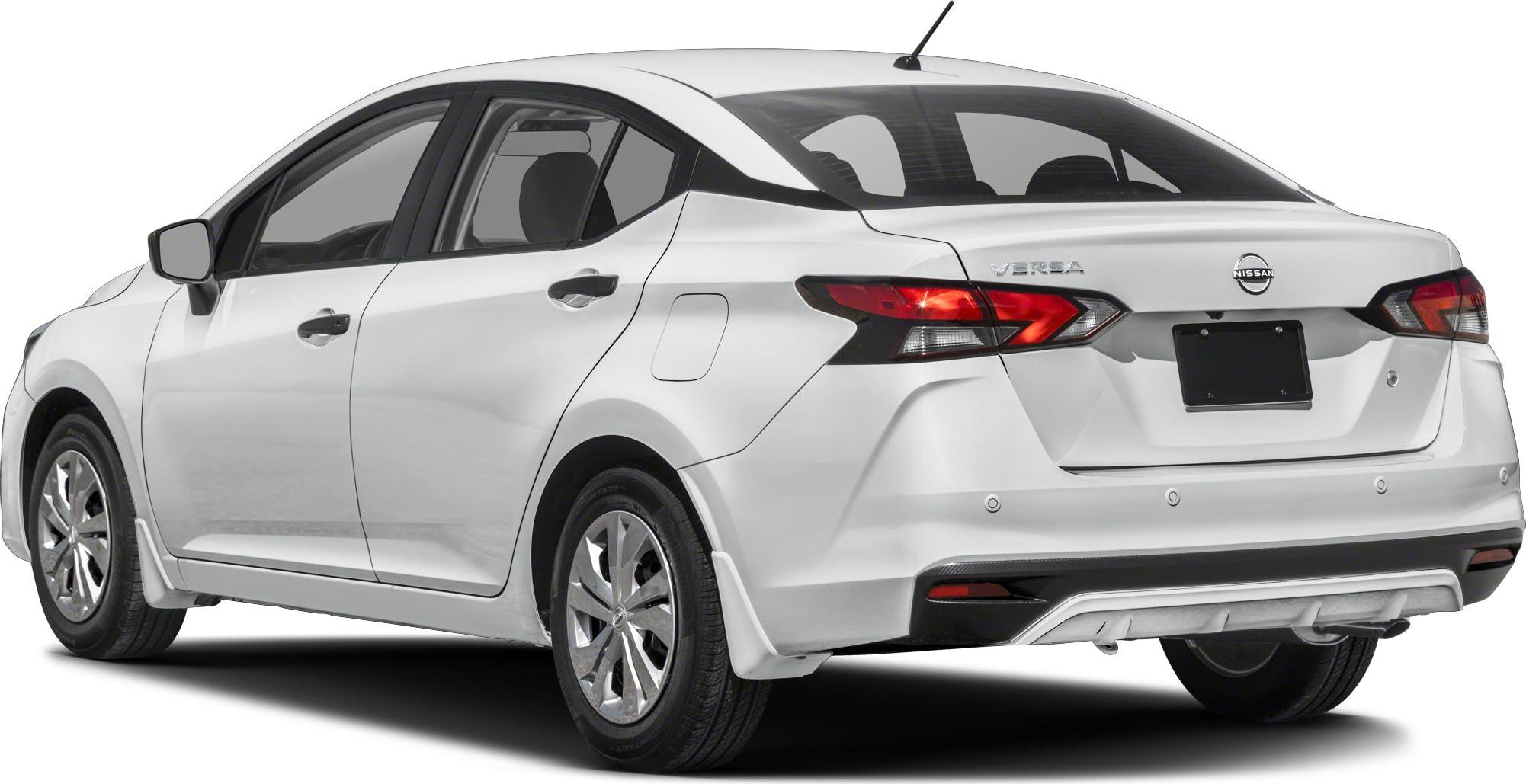Rear and side profile of a compact sedan with modern taillights and aerodynamic styling