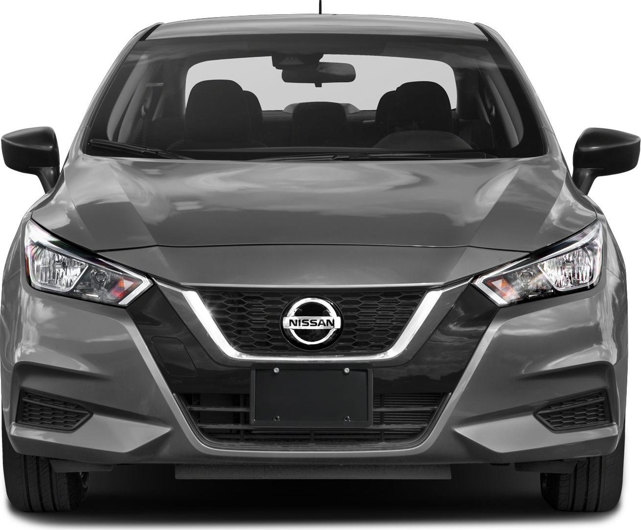 Front grille and headlights of a modern compact sedan