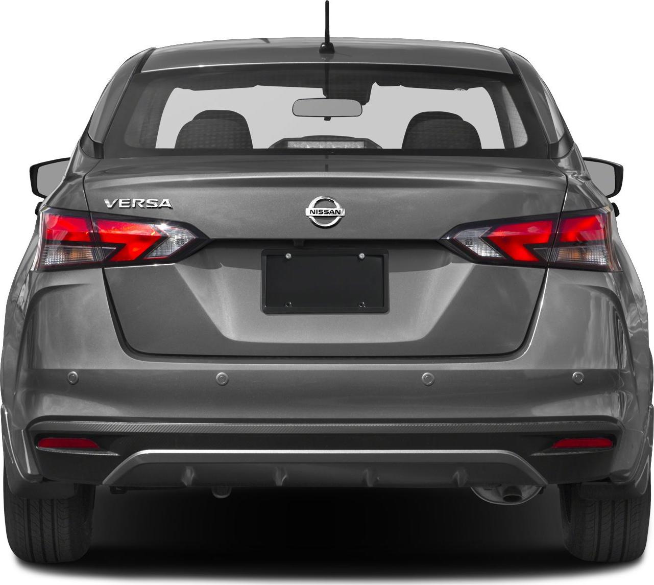 Rear view with distinct taillights and badge on a compact sedan.