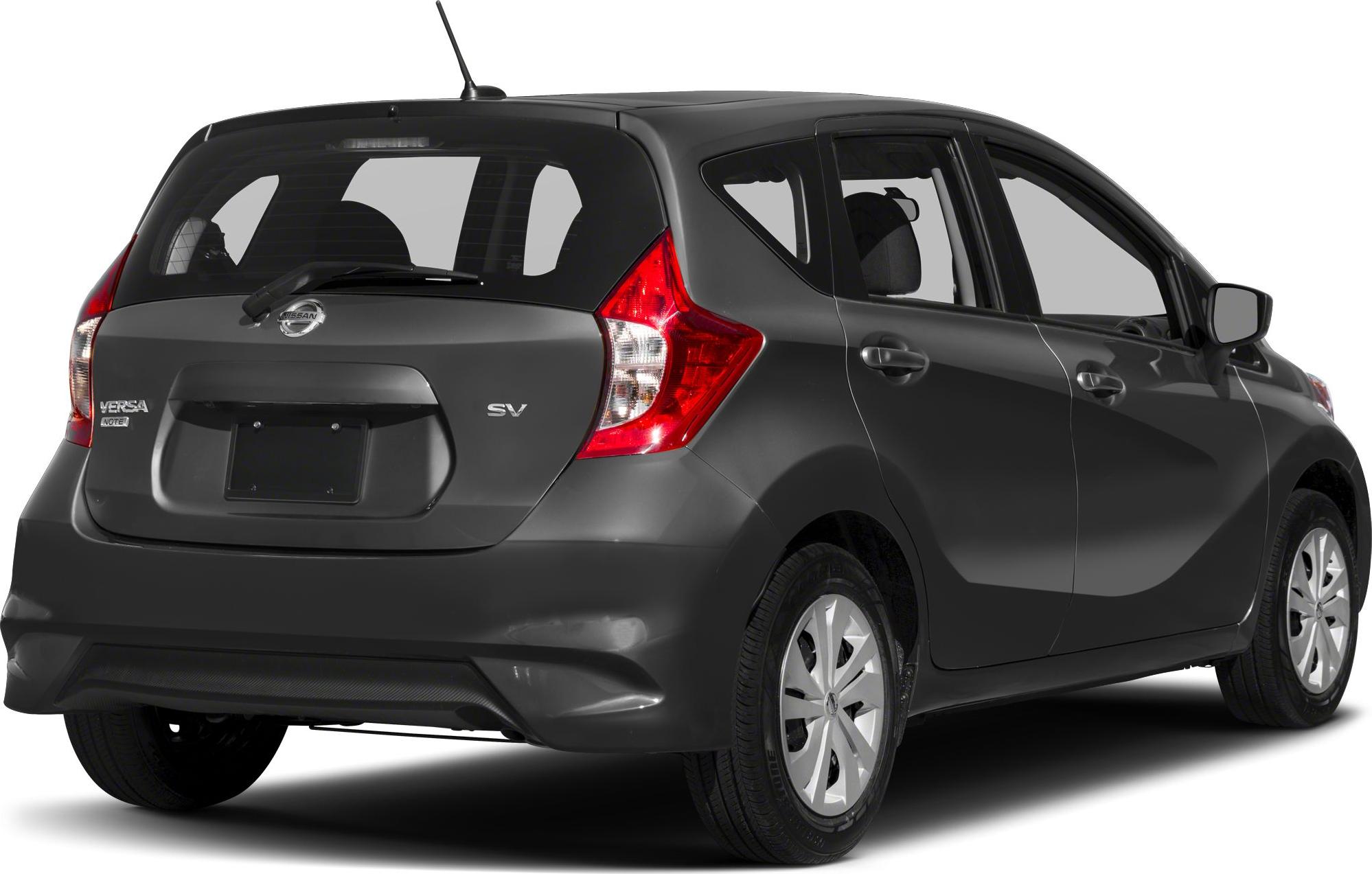 Rear view of compact hatchback with distinctive taillights and five-door design