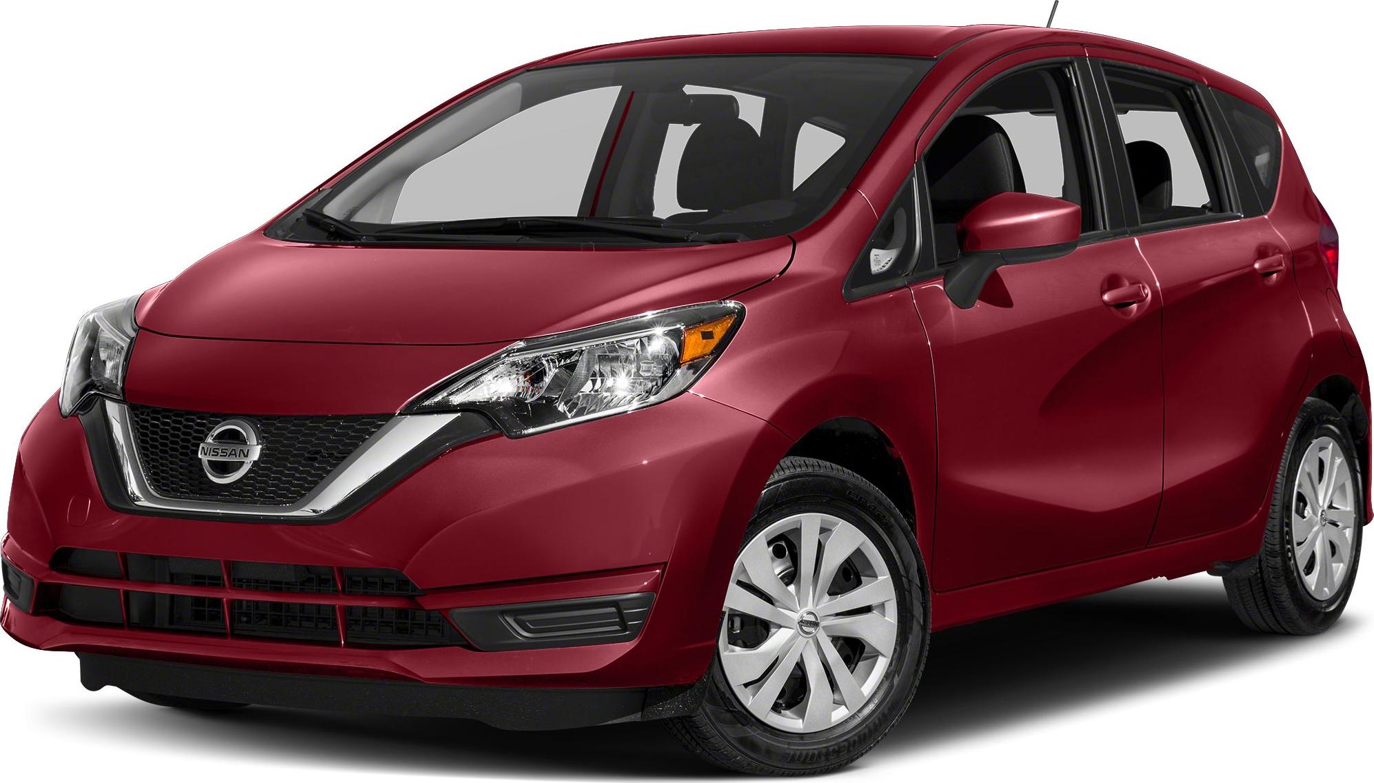 Compact hatchback front side showing V-motion grille and sleek headlights
