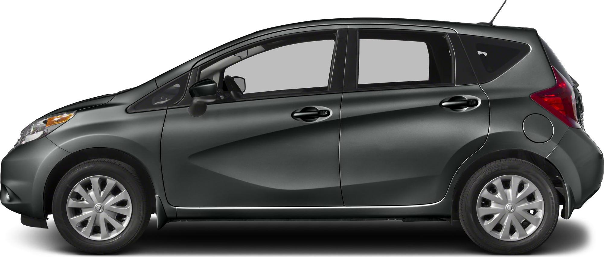 Side profile of compact hatchback with alloy wheels