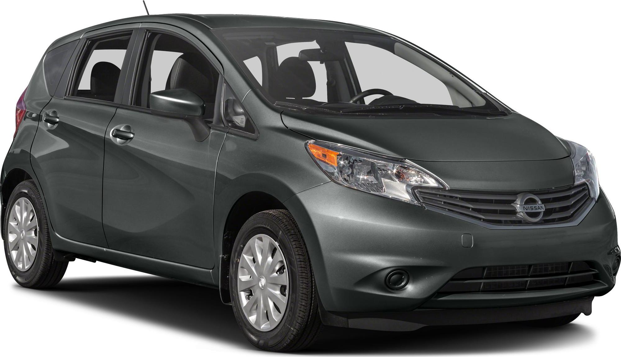 Compact hatchback with sleek headlights and aerodynamic lines