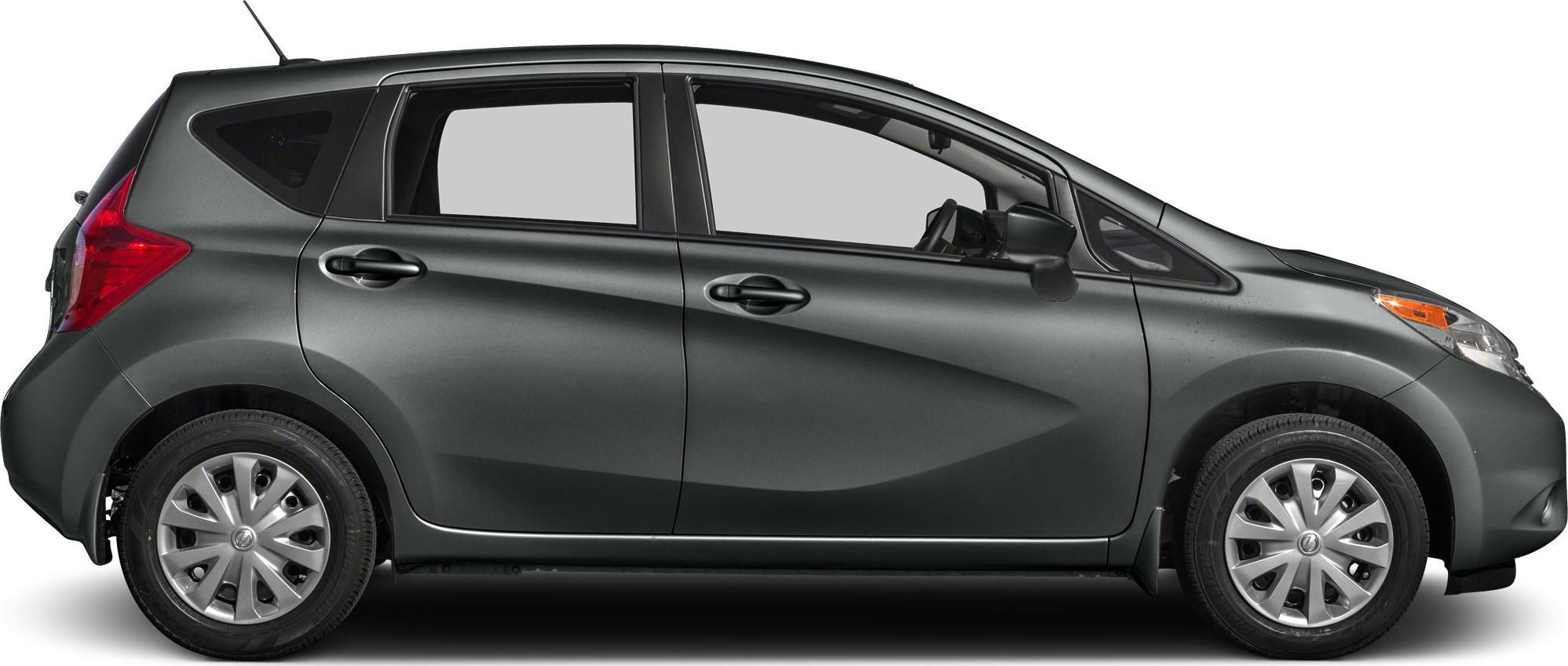 Side profile of a compact five-door hatchback with streamlined design