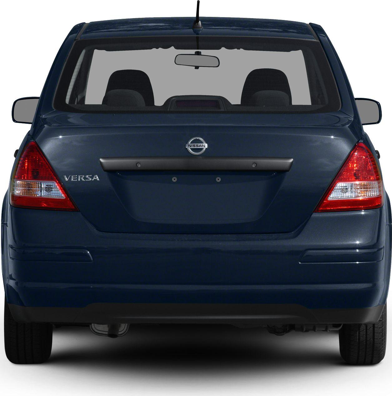 Compact sedan rear with tail lights and rear hatch