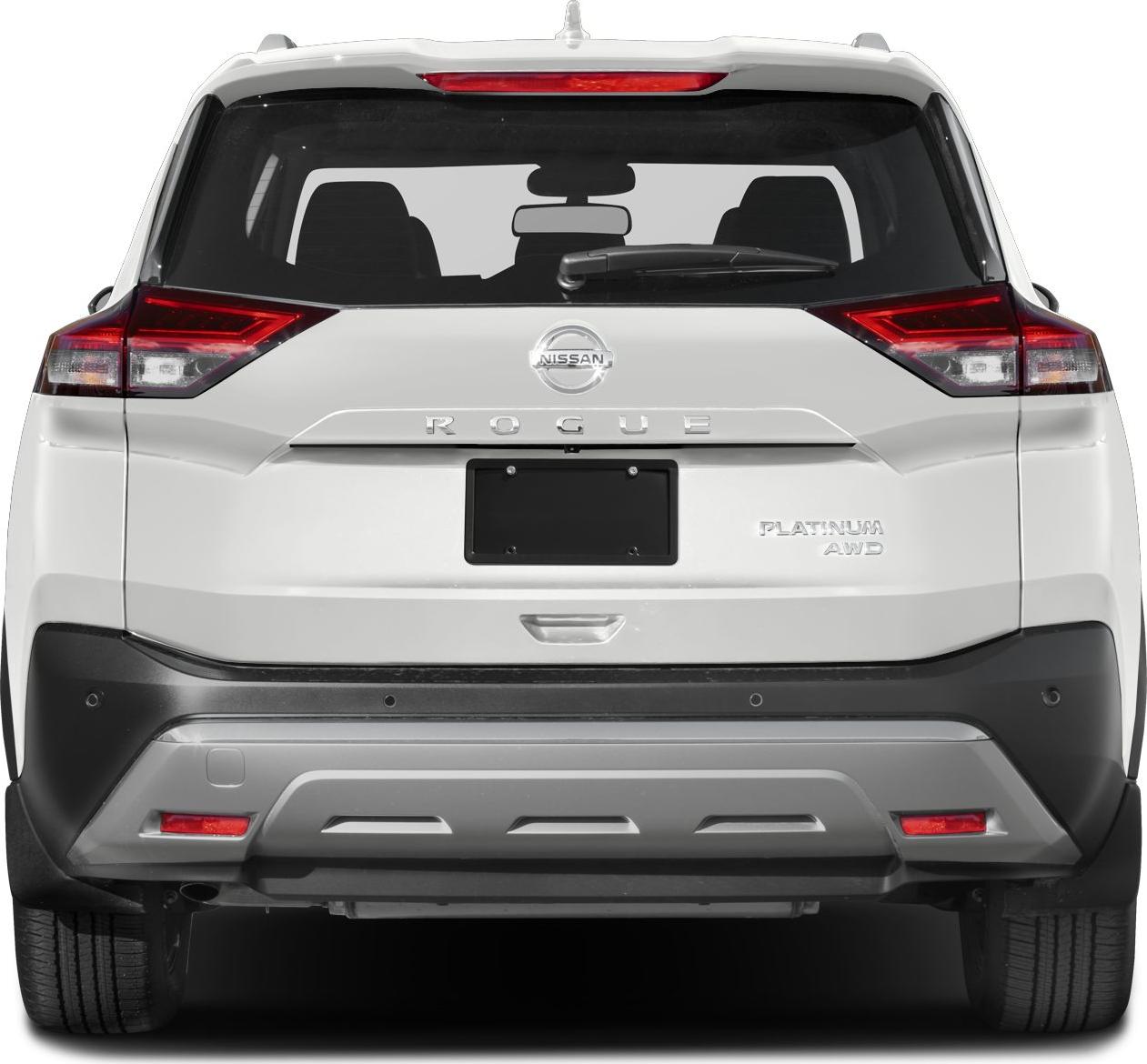 Rear view of SUV with LED tail lights and AWD badge