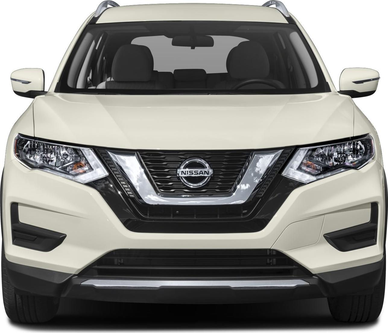 Front view with LED headlights and bold V-motion grille