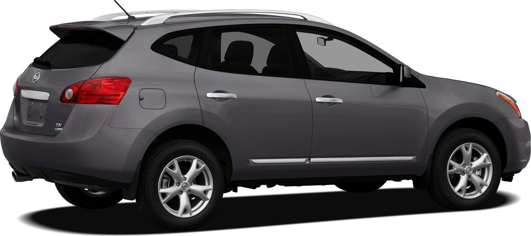 Rear side view of SUV with roof rails and alloy wheels