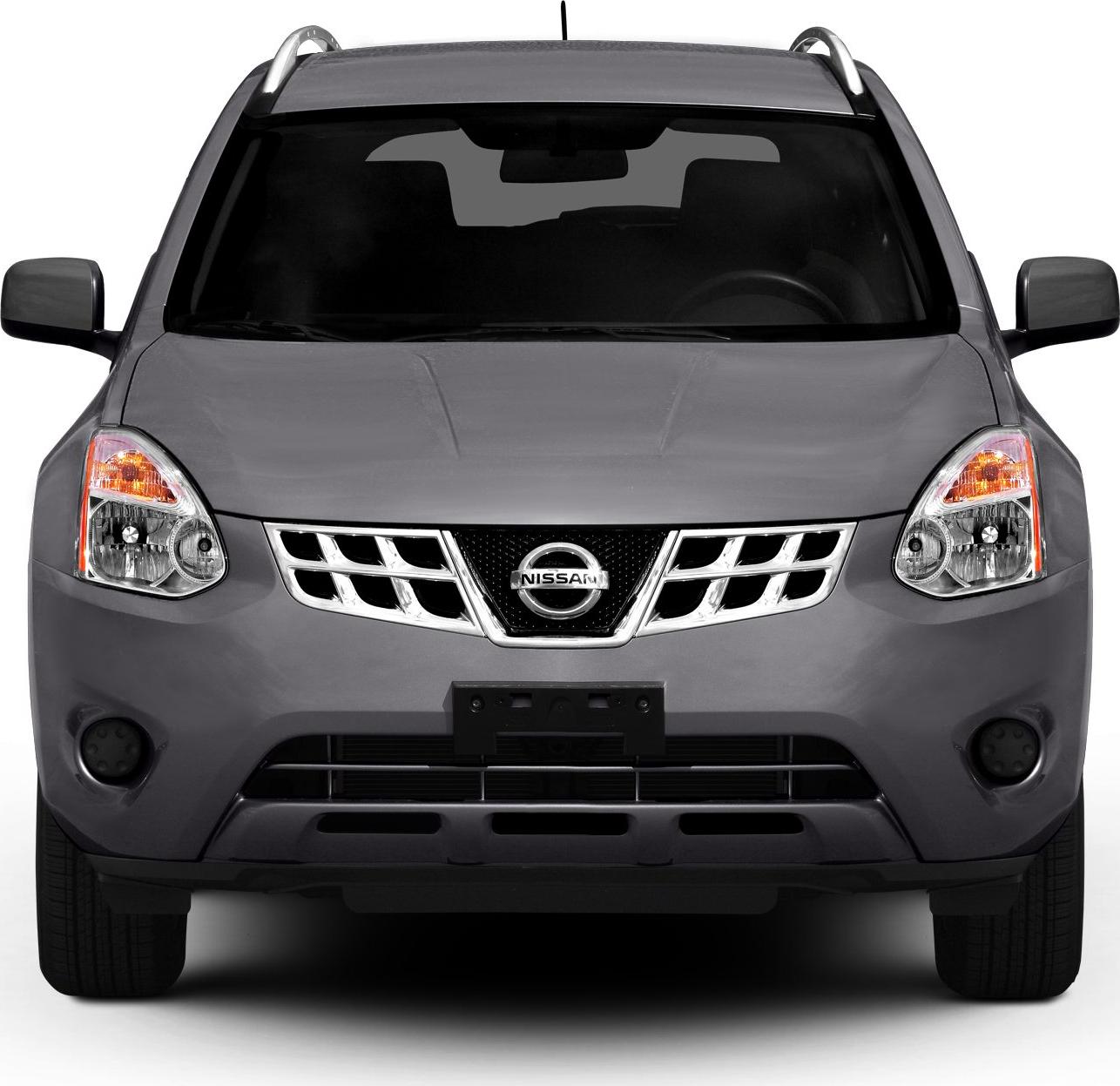 Front view with chrome grille and distinct headlights