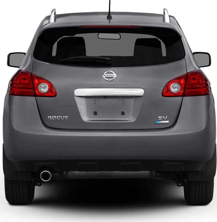 Rear view with taillights, roof rails, and exhaust pipe