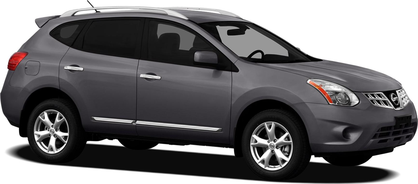 Side profile showing alloy wheels and roof rails