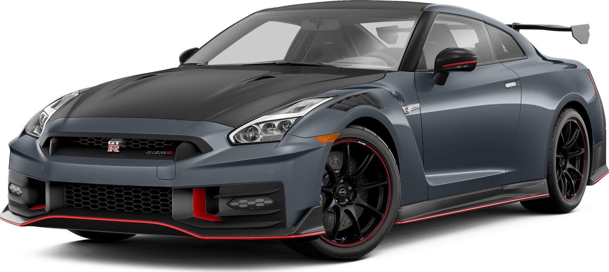 Aggressive front view with carbon fiber hood and aerodynamic front bumper