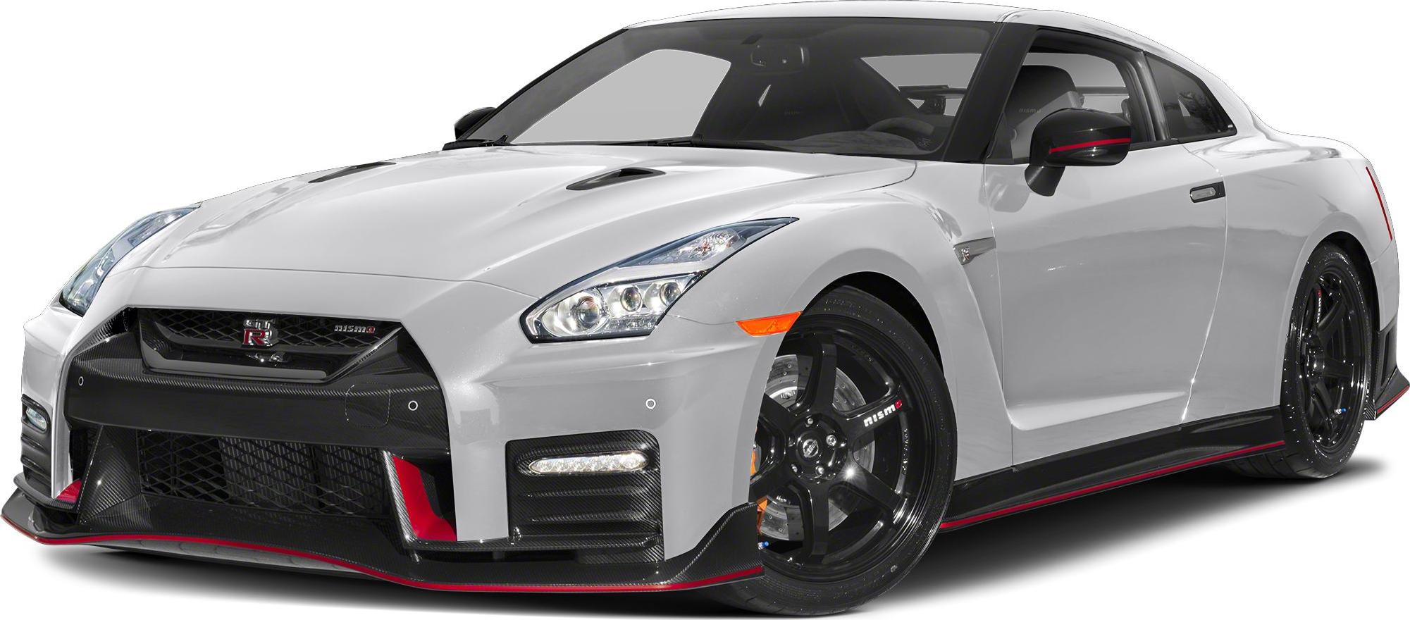 Sports coupe front end with sharp headlights and black alloy wheels