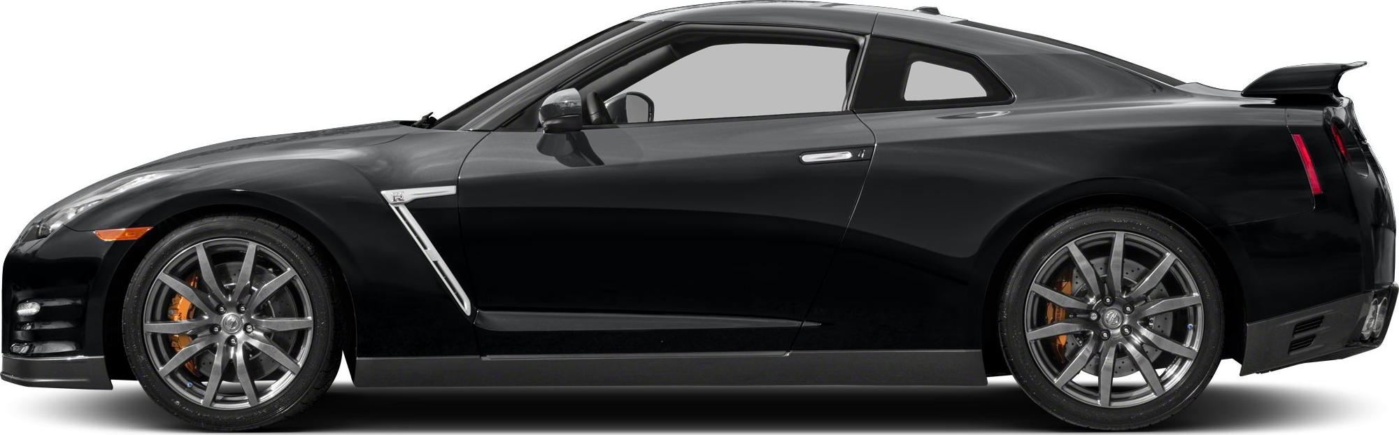 Sleek black sports coupe with side vents and multi-spoke alloy wheels.