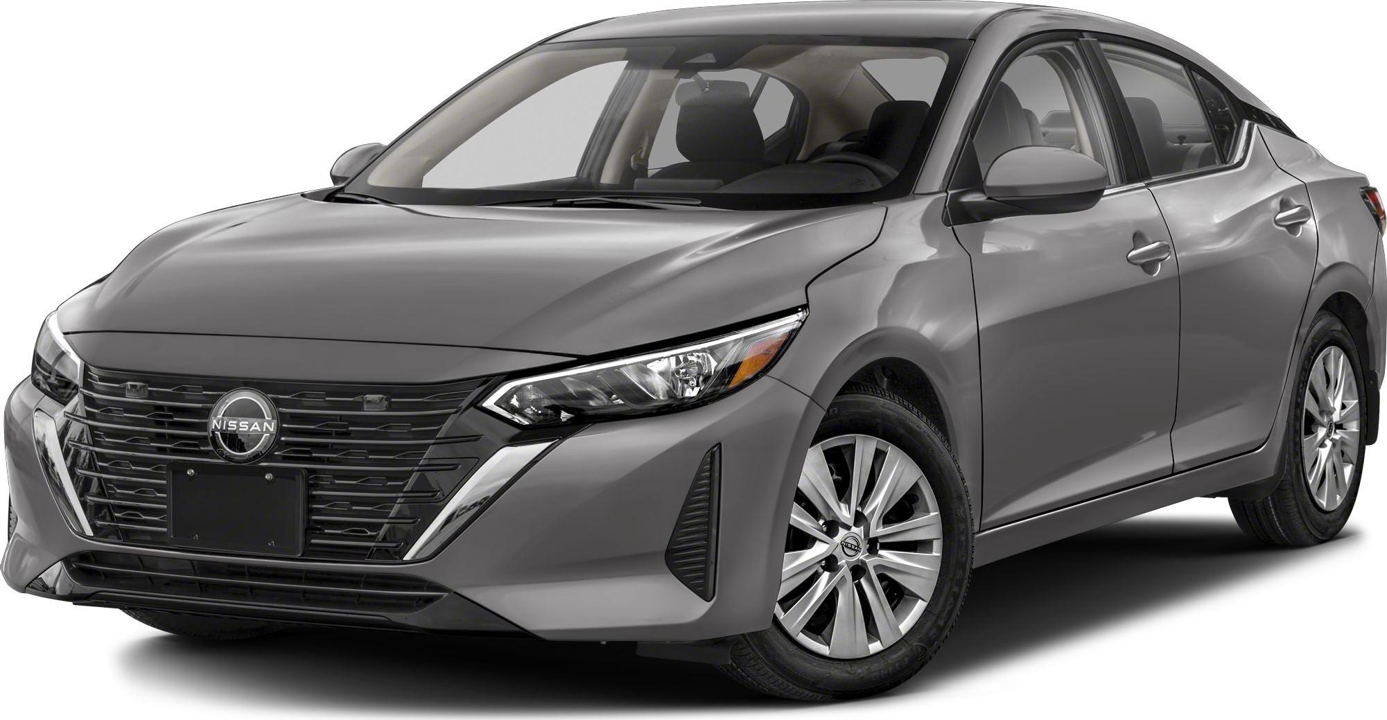 Front grille and sleek headlights of a modern sedan.
