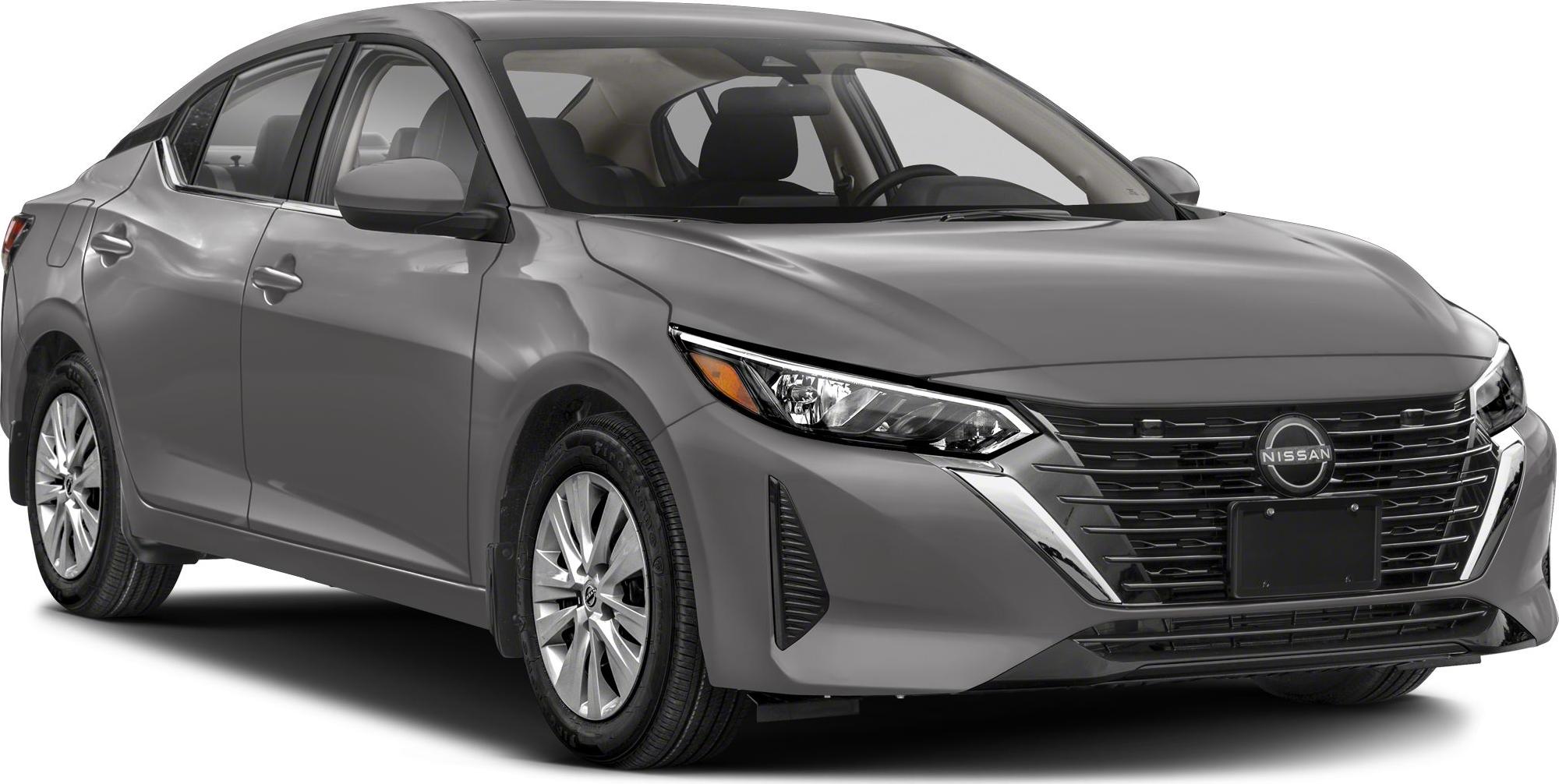 Modern front grille and headlights of a sedan.