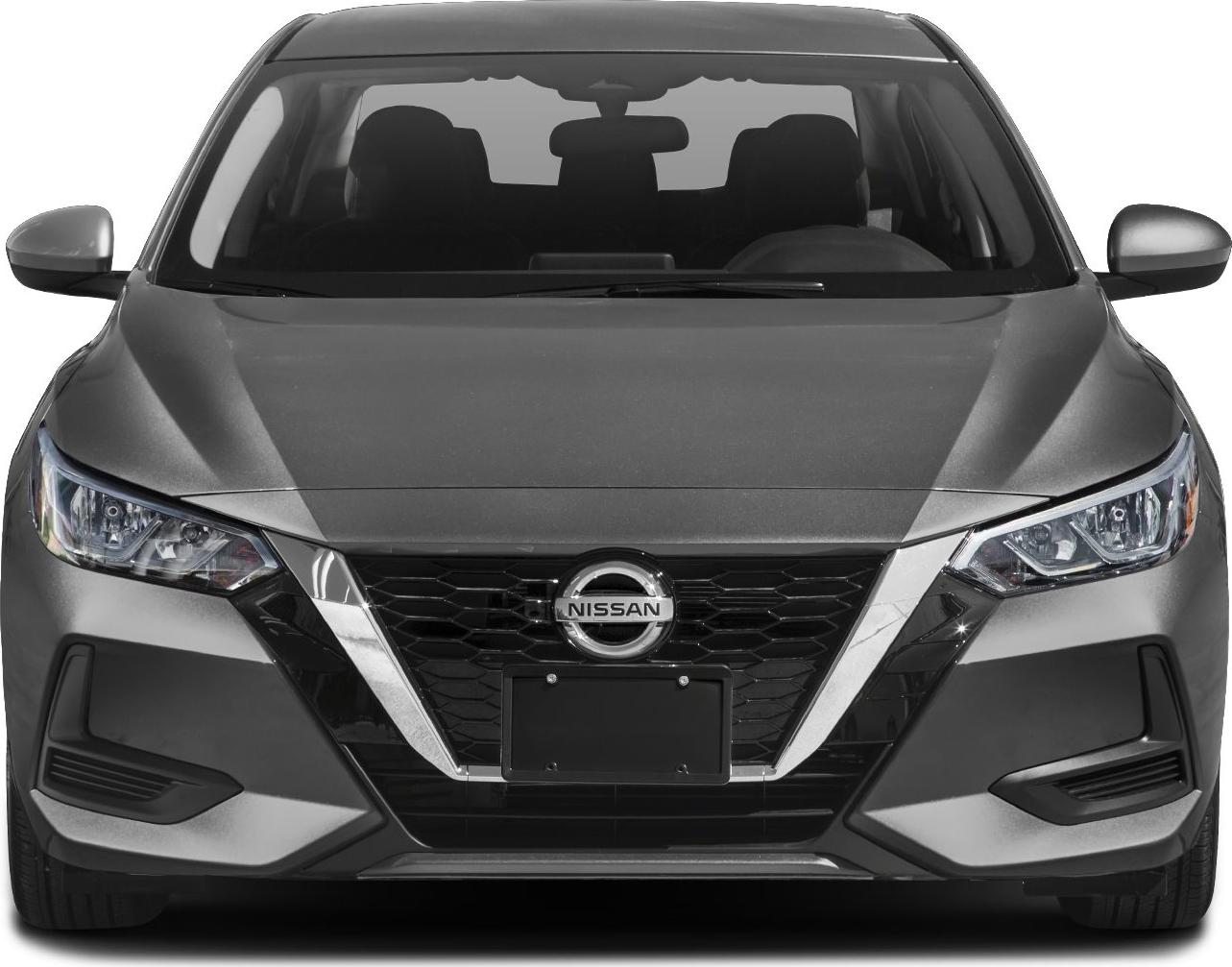 Front view with bold grille and LED headlights