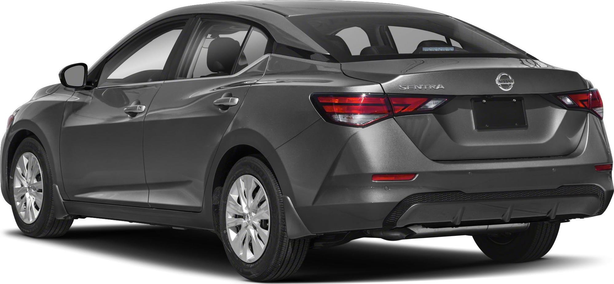 Rear and side view of a modern sedan with distinct taillights and smooth body lines