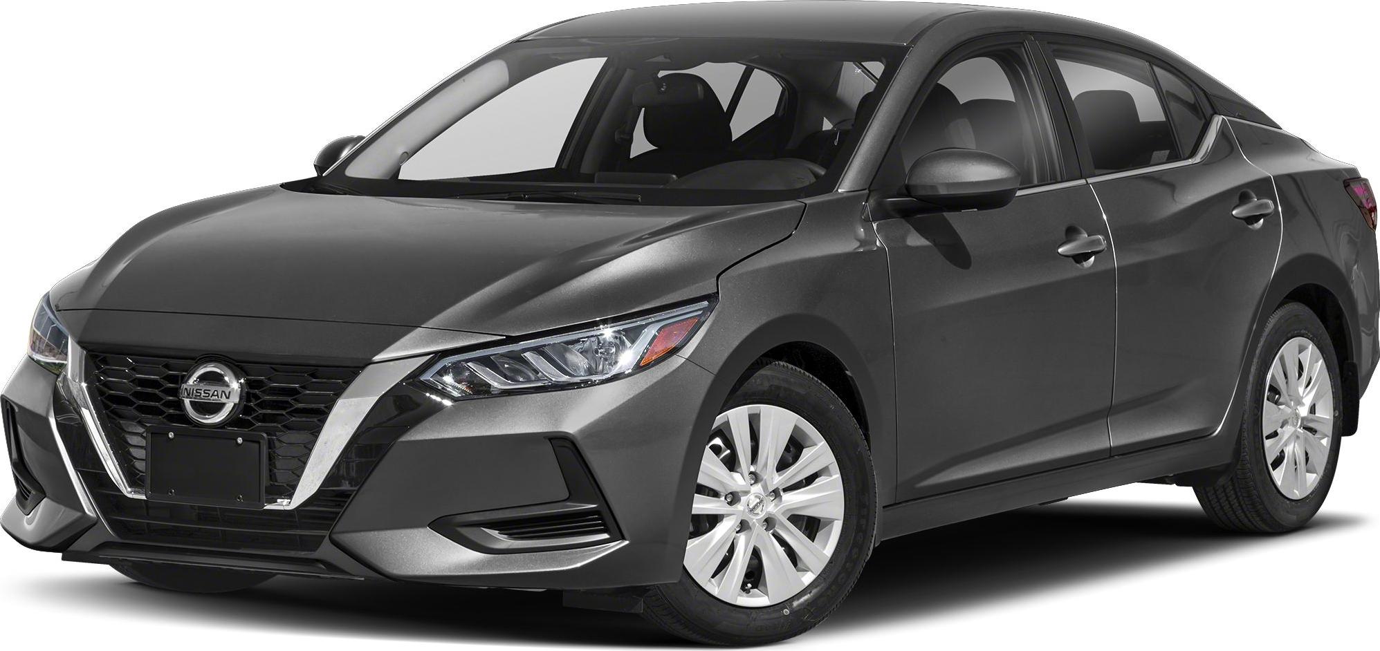 Front side view of modern hatchback sedan with distinctive headlights and grille.