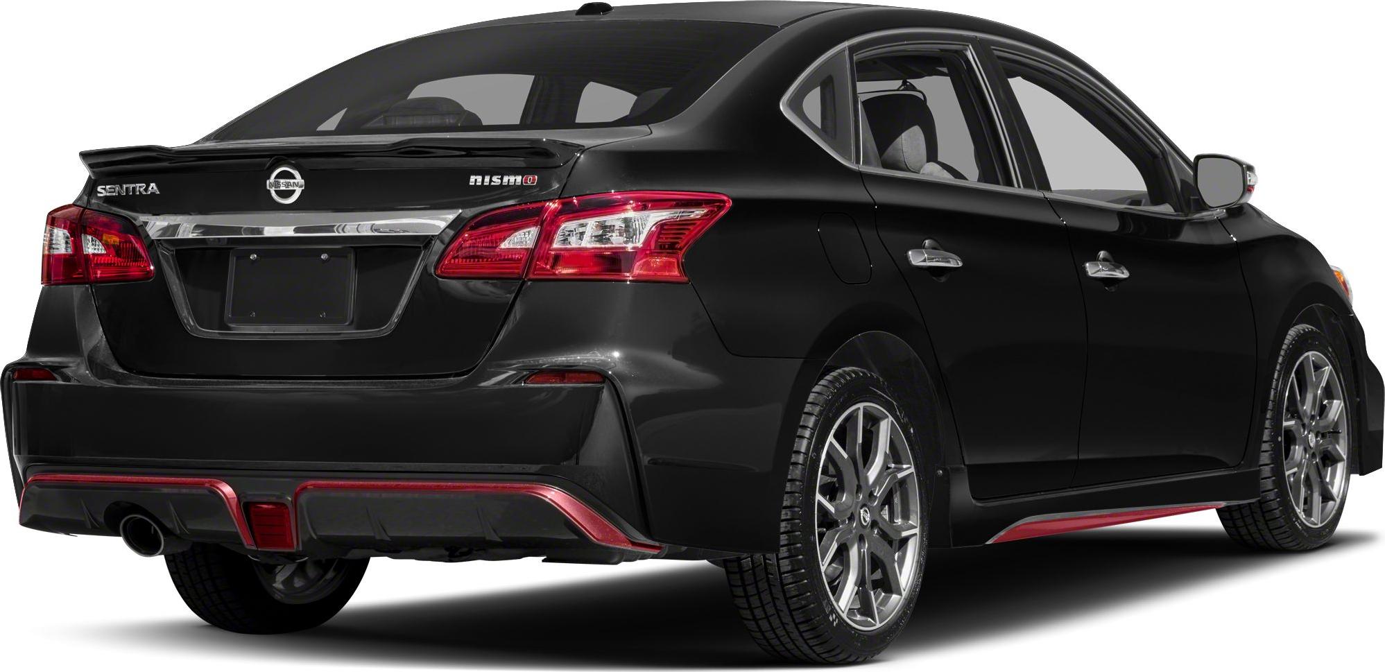 Rear view of a sporty sedan with sleek tail lights and alloy wheels