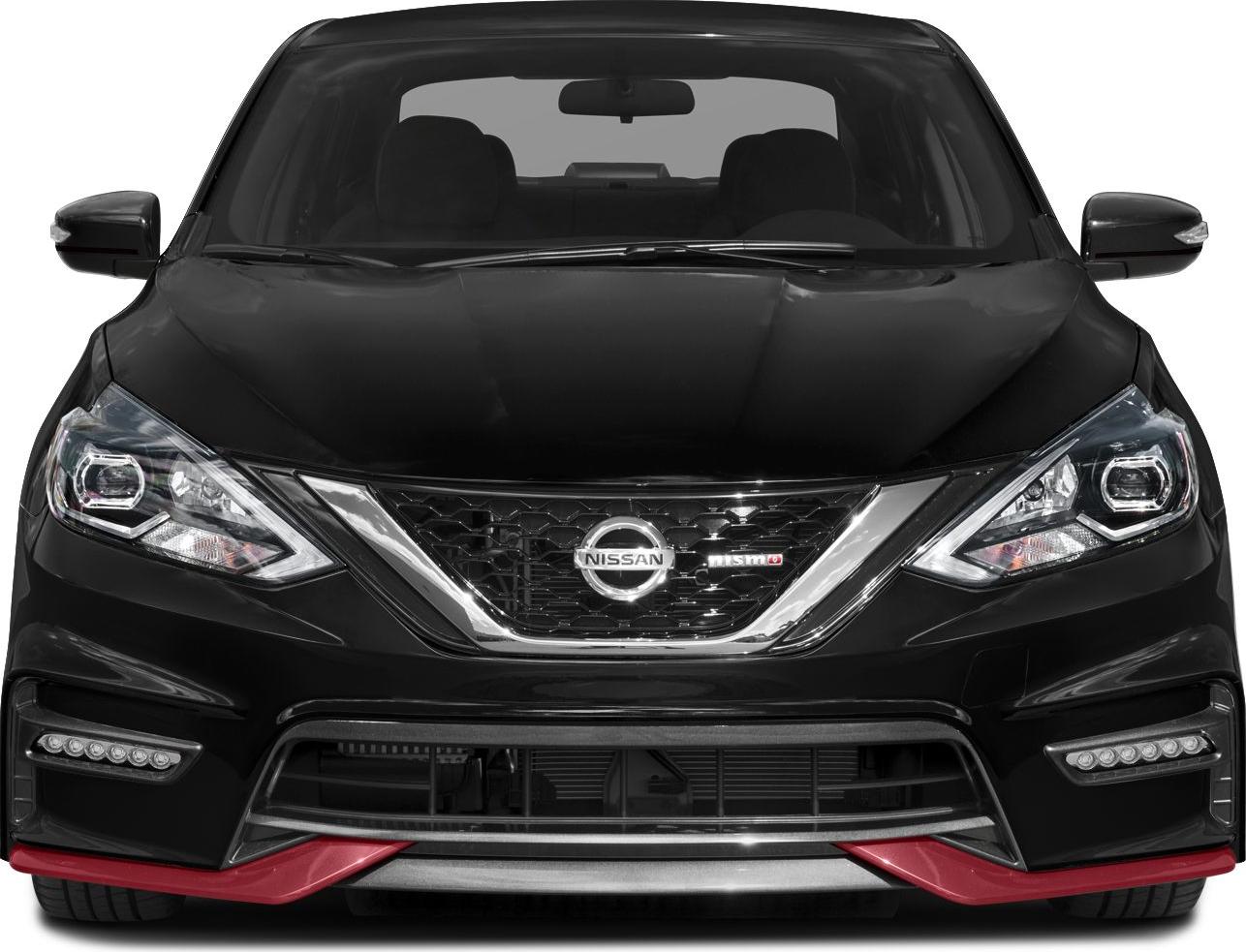 Black front view with Nismo grille and LED lights